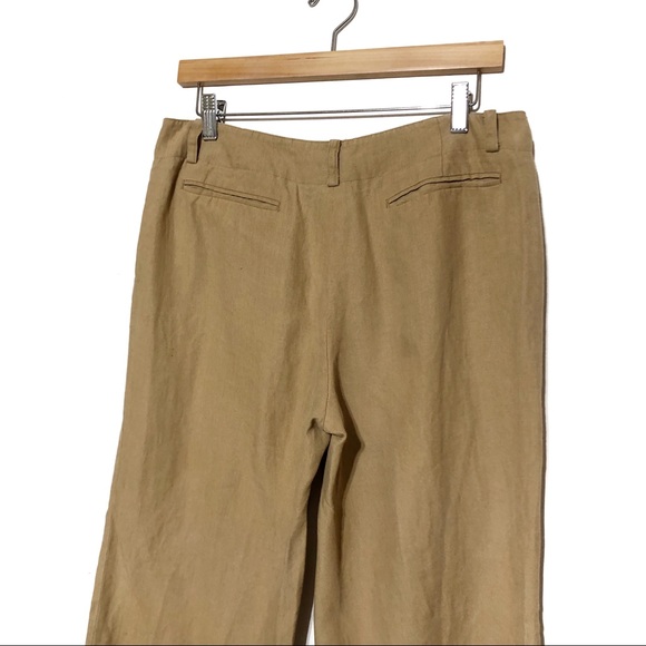 Y2K DKNY 100% Linen Pants - Caramel - Picture 7 of 12